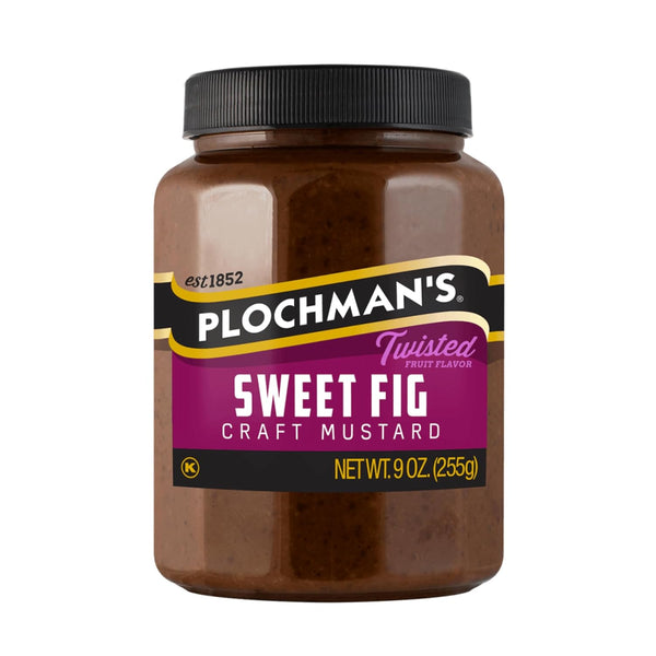 Plochmans, Fig Mustard, 9 oz, Limited Edition Gourmet Spread in a Jar