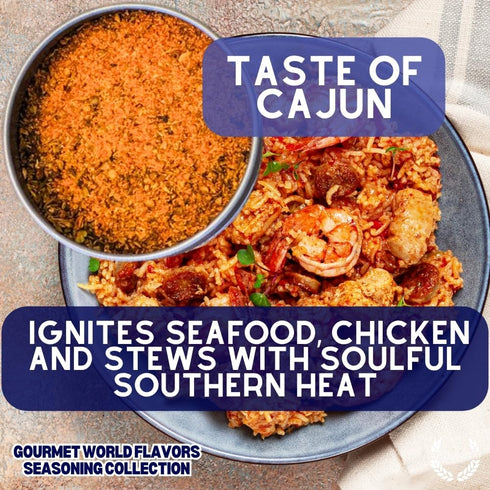6 #68 Gourmet World Flavors Seasoning Collection | Non GMO Verified | Magnetic Tins | Spice Blends | Crafted in Small