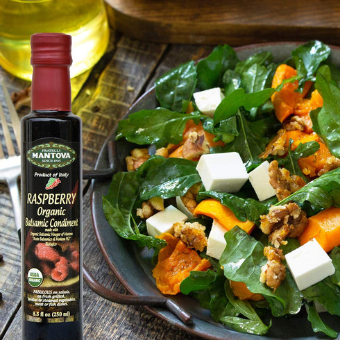 8.5 Oz Mantova Fratelli Raspberry Organic Balsamic Vinegar, Fl