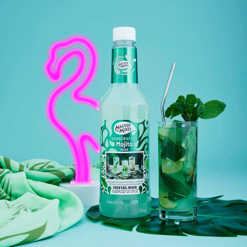 1 (33.8 Oz), Pack 3 Master of Mixes Mojito Drink Mix, Ready To Use, Liter Bottle Fl