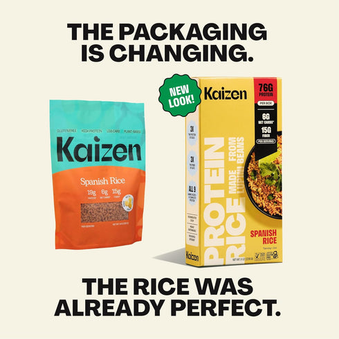 20g (6g 8 Pack 3 Kaizen Spanish Protein Rice, Protein, Low Carb Net Carbs), Keto-Friendly, Gluten-Free, Made