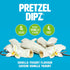 0g 4g -1 Pack (200g) No Sugar Pretzel Sticks, Vanilla Yogurt Covered Diet Pretzel Crisps, Sweet, Salty, Crunchy