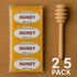 Movelo Packets 25 Packs Pack Honey Single-Serve Portion Sachets with Wooden Dipper Natural Sweetener for Tea, Coffee