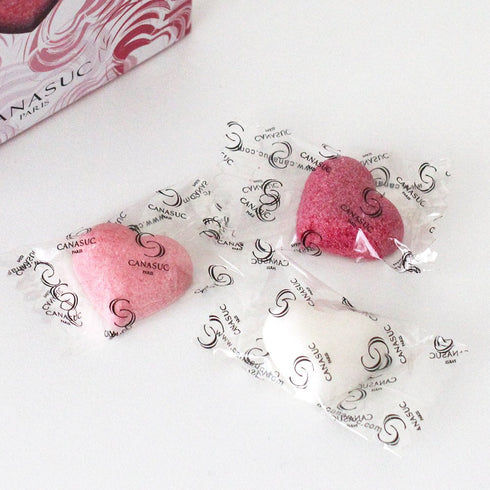 Canasuc 10 oz, Paris, Tender Hearts - Assorted Molded Heart Sugars in Gift Box, All Natural Individually Wrapped Sugar