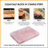 OULLYY Set, 12x8x1.6 inch. Himalayan Salt Plate Steel with Holder Outdoor BBQ Himalayan Salt Block for Grilling Searing