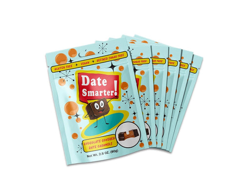 Date Smarter Chocolate Covered Date Caramels - Naturally Sweetened with Real Dates