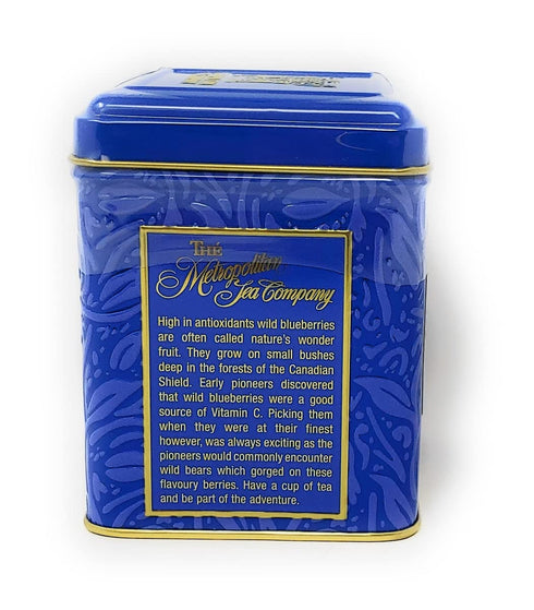 Wild Blueberry Black Tea by Metropolitan, 24 Bags in Decorative Tin
