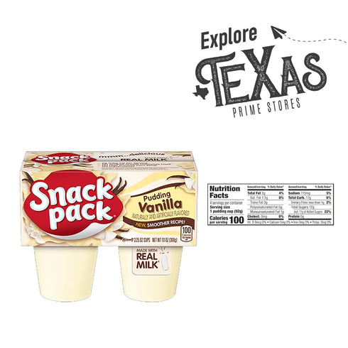 Snack Pack 32- Count 3.25 1 - Lavinia Essentials Bundle: of Vanilla Flavored Pudding, Gluten-free, Kosher On-The-Go