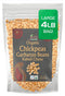 Jiva Organic Raw Chickpeas (Whole Garbanzo Beans) 4 LB Large Bag -
