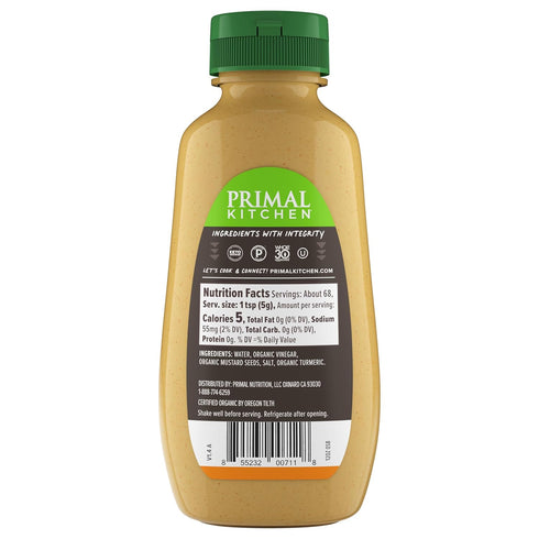 12 oz (Pack 2) Primal Kitchen, Spicy Brown Mustard