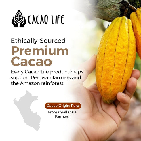 6oz Chocolate Roast Cacao Tea | Loose Herbal Tea from Roasted Cocoa Husks | Naturally Low Caffeine |