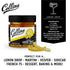 10.9 oz Collins Candied Lemon Twist Cocktail Garnish, Sweet Lemon Peel in Syrup for Skinny Margaritas, Limoncello