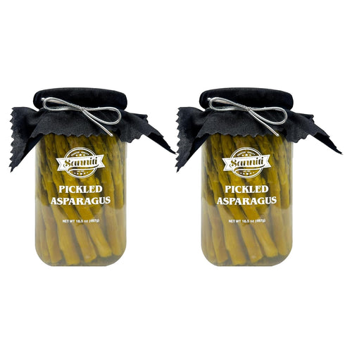Sanniti Premium Pickled Asparagus, 16.5 oz (Pack of 2)