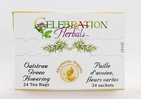 Celebration Herbals 24 Organic Oatstraw Green Flowering Tea, CT