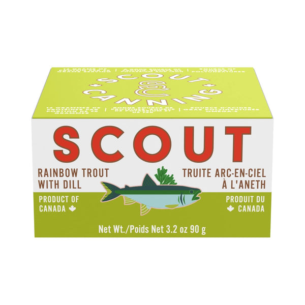 SCOUT Rainbow Trout with Dill | Responsibly Sourced Seafood Tins | Rainbow