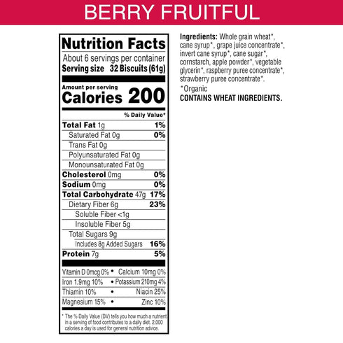 Generic 17.2 Oz Pack 2 Organic Berry Fruitful Breakfast Cereal byKashi- Family Breakfast Cereal - Organic Fiber Cereal