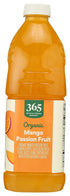 365 64 Oz by Whole Foods Market, Organic Mango Passionfruit Juice, Reduced Sugar, Fl