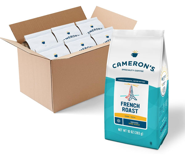 Cameron's Coffee Roasted Ground Coffee Bag, French Roast, 10 Ounce Pack of