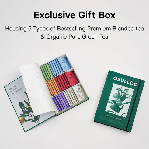 (36 Count, 6 6 Set, 6 OSULLOC TEA VARIATION "O" Types x ea), Elegant & Sophisticated designed Gift Premium Organic Pure