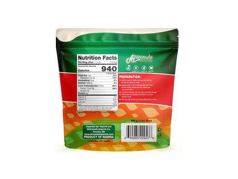 Africanada Foods 908g 2 lb All Natural Yam Flour | Elubo | Amala | |