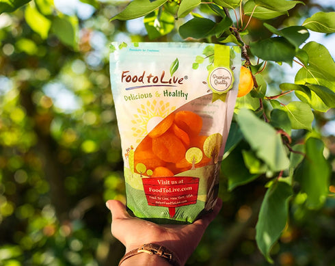 2 Food to Live - Dried Apricots, Pounds Kosher, Vegan, Bulk, Product of Turkey