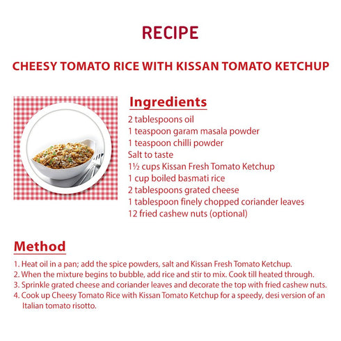 Kissan 500g Ketchup - Tomato, Bottle