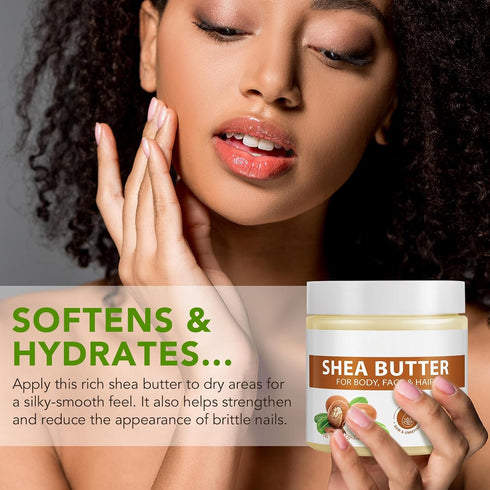 ITSDAWN 7.8 Oz Shea Butter Raw Organic, Raw Unrefined Shea Butter Lotion for Body, Face & Hair, Long-lasting Hydration