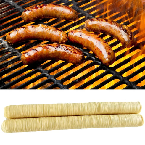 Generic 2 Pack 26MM Sausage Casings, Collagens Casings For Italian Sausage Maker, Clear Sausage Casings Skins, Easy
