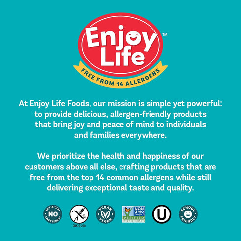 10 oz Enjoy Life Baking Chocolate Semi-Sweet Mega Chunks, Dairy Free, Soy Free, Nut Free, Non GMO, Gluten Free, Vegan