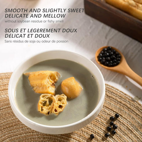 BAYUEDEGUA 200g/7.05oz 10 -Black soybean milk powder Black soybeans+Black quinoa+Black sesame+Black rice+Black fruit