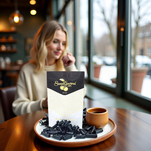 2 SweetGourmet Finnska Soft Black Licorice Candy, Premium Finnish Style Soft Licorice, Pounds