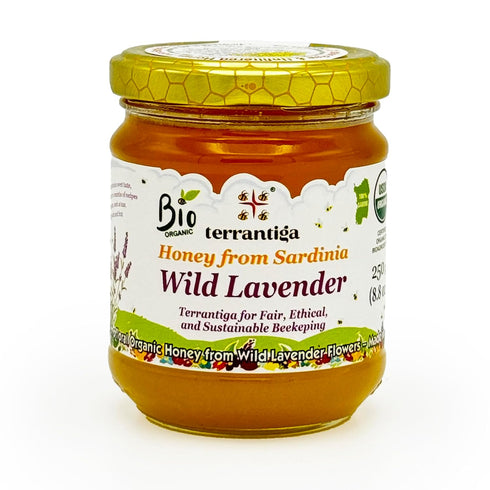Wild Lavender Organic Raw Honey from Wild Lavender Flowers, Artisanal Fruity and