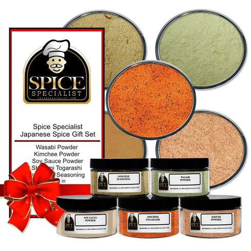 Chef Cherie Japanese Spice Gift Set - Contains: 5 different spice jars (1 each