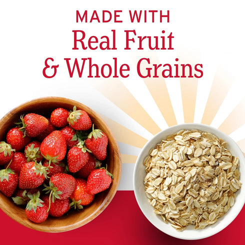 KD Chocolates 14.1 oz, 10 Count Nature's-Bakery Oatmeal Crumble Strawberry Breakfast Snack Bars, Whole Grains, Real