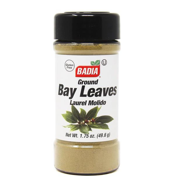 Badia Ground Bay Leaves, 1.75 oz Aromatic Ground Herb for Soups, Stews,