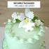 1 Count Global Sugar Art Cattleya Orchid Sugar Cake Flowers Arched Spray, White, by Chef Alan Tetreault