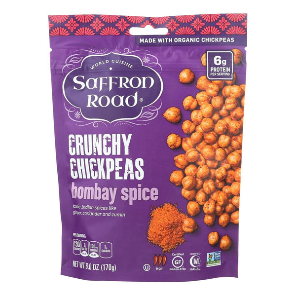Saffron Road Bombay Spice Crunchy Chickpea, 6 Ounce -- 12 per case.
