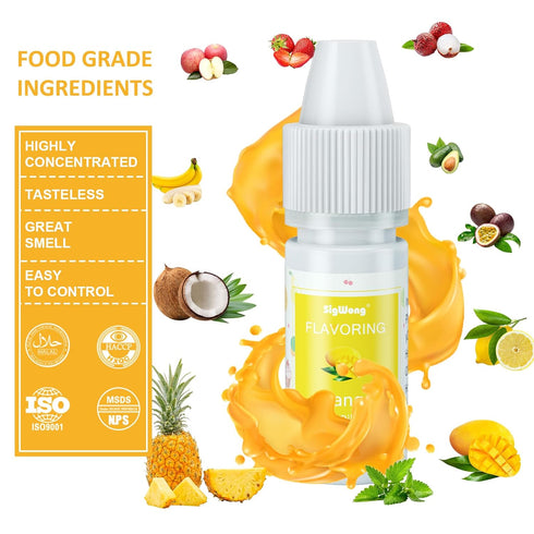Food Flavoring Oil - 24 Liquid Lip Gloss Flavoring Oils for Lip Balm, Baking, Cooking, Soap, Slime Making - .25 Fl Oz