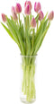 KaBloom Flowers - Valentine Collection - Bouquet of Fresh Pink Tulips with