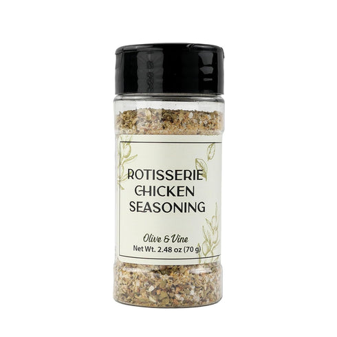 Olive & Vine Rotisserie Chicken Seasoning, Savory Blend, For Roasting & Grilling,