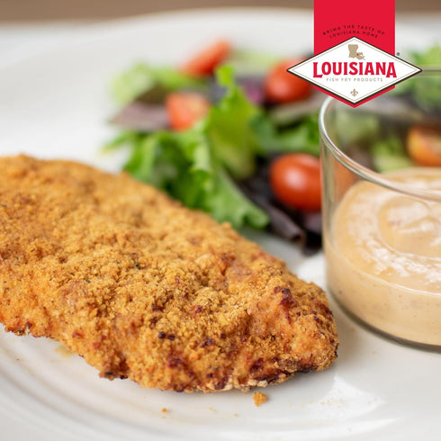 5 oz (Pack 6) 2 lbs Louisiana Fish Fry, Air Fryer Chicken Coating Mix, of Each Box Coats of Chicken - Easy to Cook Air