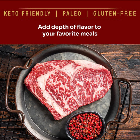 Wagyu Republic Beef Tallow ? Grass Fed Wagyu Beef Tallow, Great for Cooking Steak or as Tallow Balm ? Keto, Gluten Free Protein Snacks for Adults, Perfect for Whole 30 or Carnivore Diet ? 28oz Jar