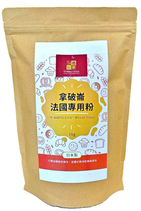 Generic Japan Napoleon French Bread Flour, Japanese Flour for Baking, Unbleached Wheat Flour,