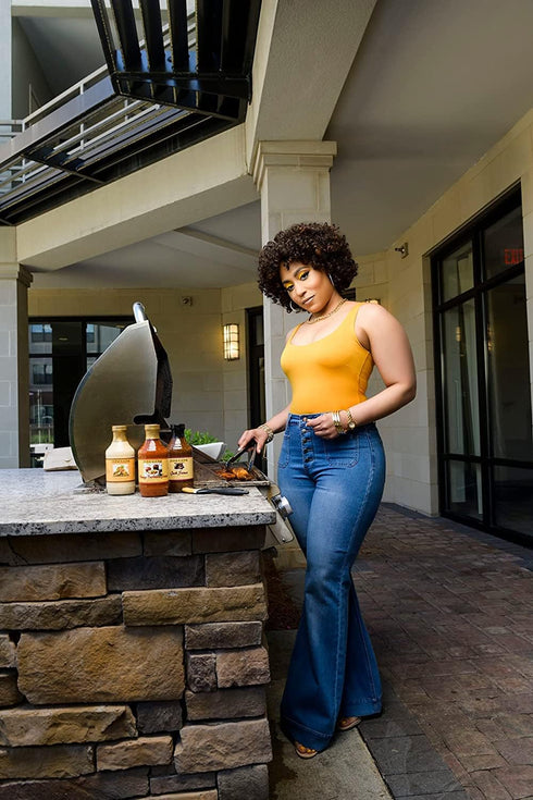BBQ16 oz| (3 Divine Kuizine Jerk Sauce| Jamican BBQ Glaze| Seasoning| Hot Spice Marinade Chicken, Meats, Smoked Meats