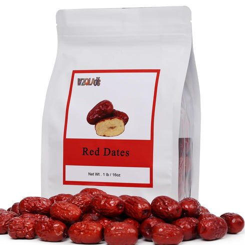 WZQLAOYS Dates,1 LB 100% Jujube Dates, Chinese Red Jujube Natural,for Snacking,Brewing Tea,dessert, Baking,cooking,etc.
