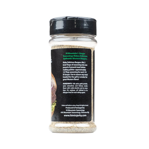 Hi Mountain Gourmet Burger Seasoning, Hickory Blend, Ideal for Grilling Beef, Turkey, Chicken