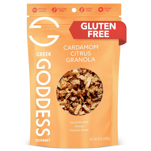 Greek Goddess Gourmet Cardamom Citrus Granola with Almonds, Pumpkin Seeds, Wildflower Honey,