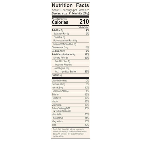 Mom's Best 22 oz Blueberry Wheatfuls Shredded Wheat Cereal, Made with Whole Grain, No Artificial Flavors
