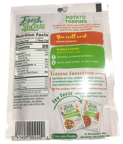 18 Pack Concord Potato Topping
