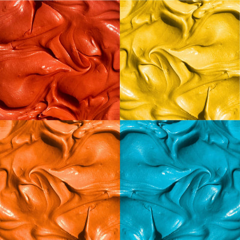 (4 Packets) Supernatural Plant-Based Food Coloring - Blue, Red, Orange & Yellow Natural Food Dye Powders